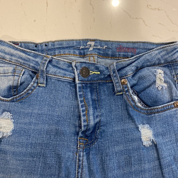 7 for all man kind girls jeans size 10 - Picture 2 of 3